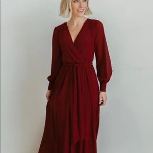 Baltic Born Burgundy Lydia Maxi Dress